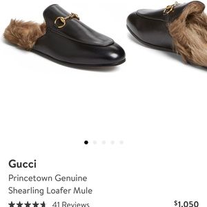 COPY - Gucci Princeton genuine shearling loafer mule (women)